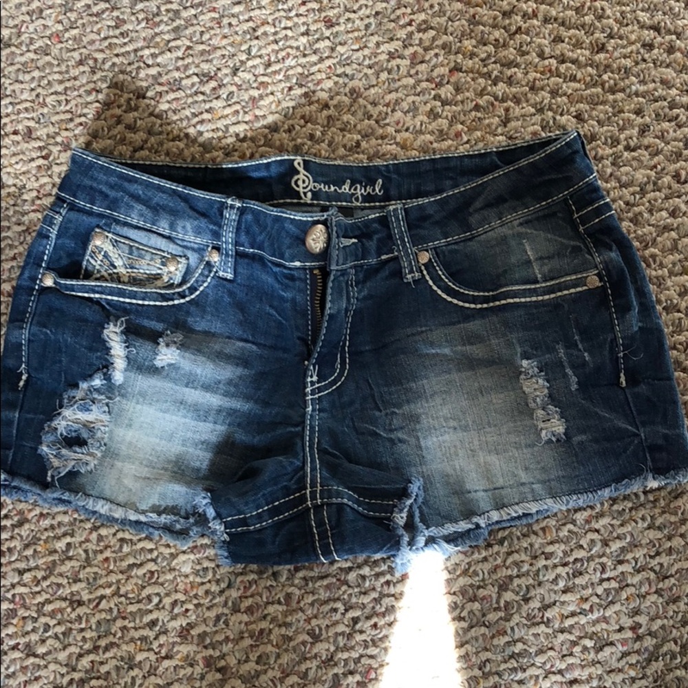 Juniors jean shorts